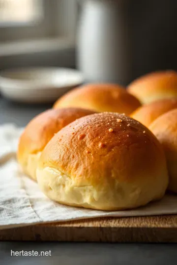 Homemade Kaiser Buns: A Soft and Golden Delight presentation