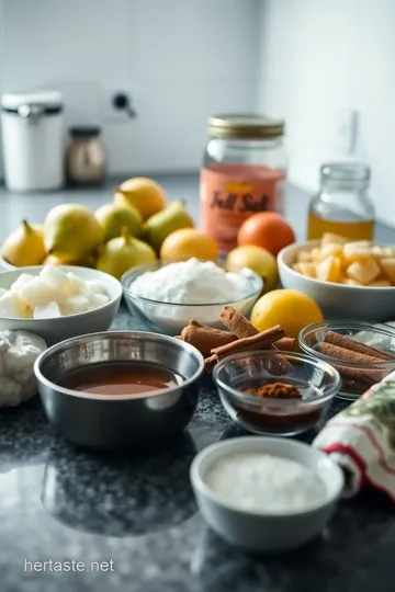 Homemade Pear Jam Delight ingredients