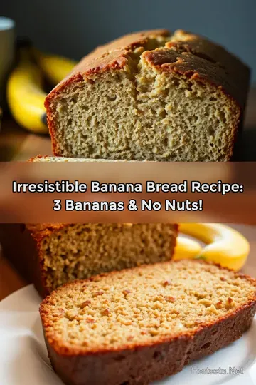 Irresistible Banana Bread Recipe: 3 Bananas & No Nuts!