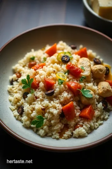 Mediterranean Rice Bowls with Grilled Chicken presentation