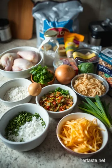 Mien Ga: Simple Vietnamese Chicken Soup with Glass Noodles ingredients