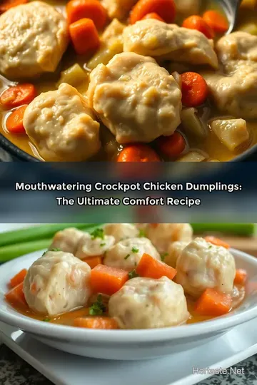 Mouthwatering Crockpot Chicken Dumplings: The Ultimate Comfort Recipe
