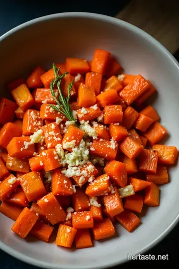 Parmesan Garlic Carrots: A Savory Twist on a Classic Side Dish presentation