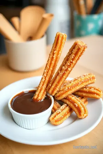 Perfectly Crispy Churros with Chocolate Dipping Sauce steps