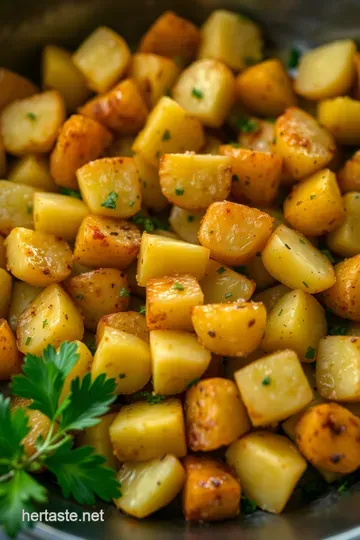Perfectly Sautéed Potatoes with Herbs and Garlic presentation