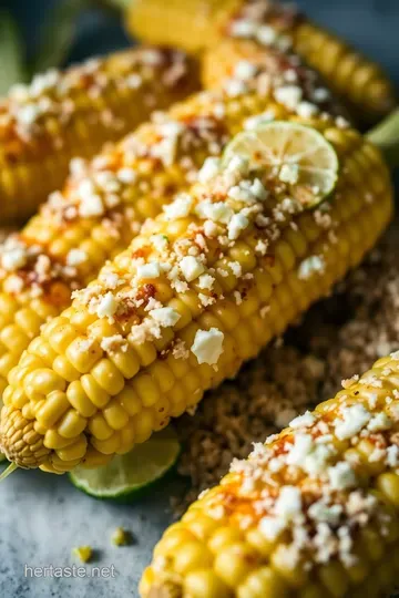 Quick & Zesty Street Corn on the Cob presentation