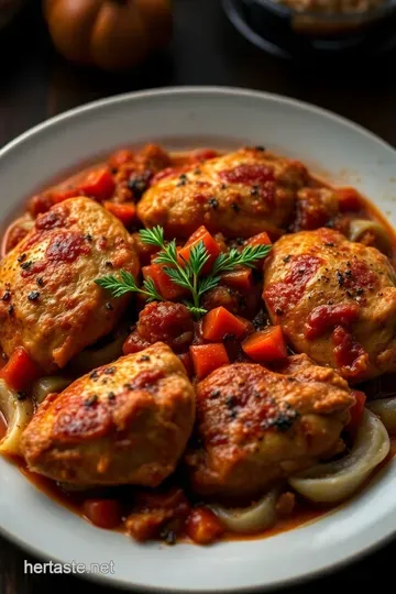 Rustic Chicken Cacciatore: A Classic Italian Comfort Dish presentation
