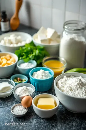 Savory Cottage Cheese Pancakes ingredients