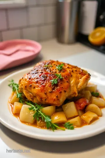 Savory Herb-Braised Chicken Thighs in White Wine steps