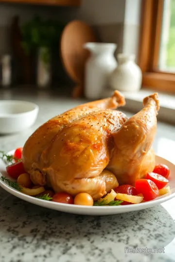 Savory Roasted Chicken Inspired by Wegmans steps