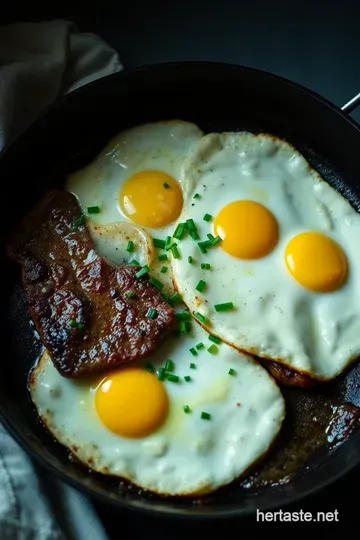 Sizzling Steak and Eggs: A Breakfast Classic presentation