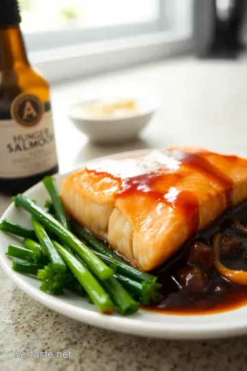 Soy Sauce Salmon with Honey Glaze steps