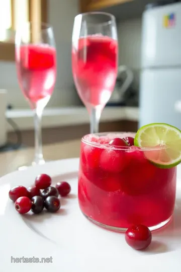 Sparkling Cranberry Bliss steps