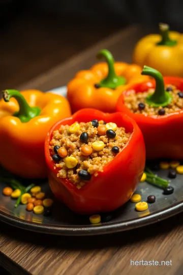 Spooky Stuffed Peppers Recipe presentation