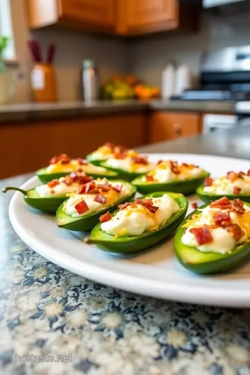 Stuffed Fresh Jalapeños with Cream Cheese and Bacon steps