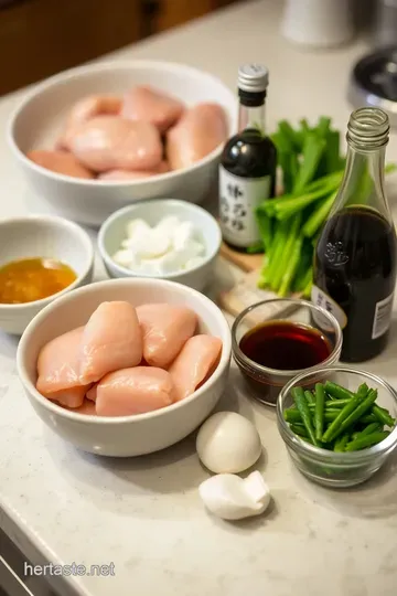 Sumptuous Yakitori Chicken Skewers ingredients