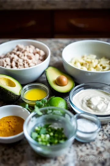 Tunacado: A Deliciously Creamy Tuna and Avocado Delight ingredients