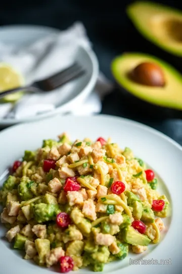 Tunacado: A Deliciously Creamy Tuna and Avocado Delight presentation