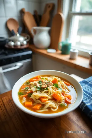 Vegan Chicken Noodle Soup for a Sick Throat steps