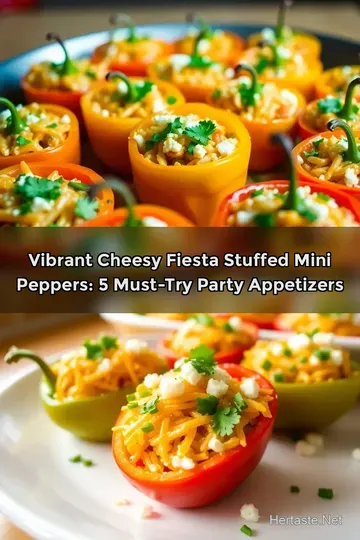 Vibrant Cheesy Fiesta Stuffed Mini Peppers: 5 Must-Try Party Appetizers