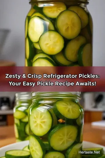 Zesty & Crisp Refrigerator Pickles: Your Easy Pickle Recipe Awaits!