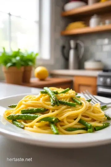 Zesty Lemon Asparagus Pasta Delight steps
