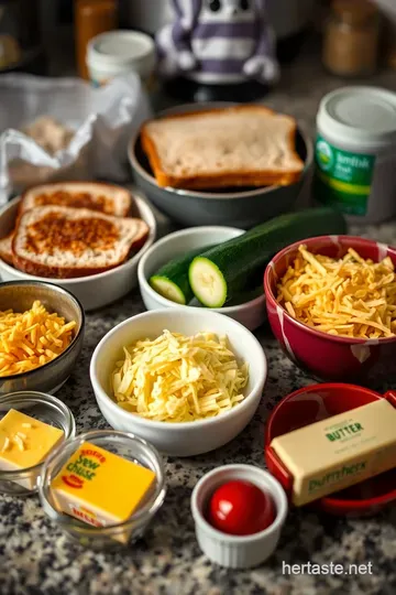 Zucchini Grilled Cheese: A Cheesy Twist on a Classic Comfort Food ingredients