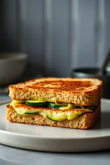 Zucchini Grilled Cheese: A Cheesy Twist on a Classic Comfort Food presentation