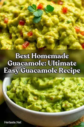 Best Homemade Guacamole: Ultimate Easy Guacamole Recipe : PIN FOR LATER Best Homemade Guacamole: Ultimate Easy Guacamole Recipe