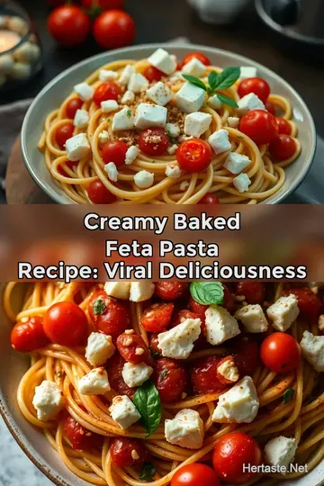 Creamy Baked Feta Pasta Recipe: Viral Deliciousness : PIN FOR LATER Creamy Baked Feta Pasta Recipe: Viral Deliciousness