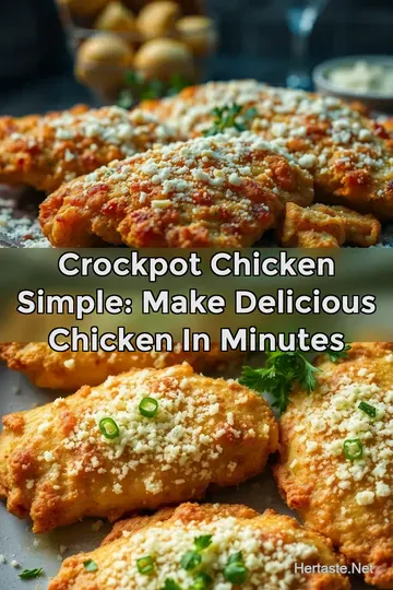 Crockpot Chicken Simple: Make Delicious Chicken in Minutes : PIN FOR LATER Crockpot Chicken Simple: Make Delicious Chicken in Minutes