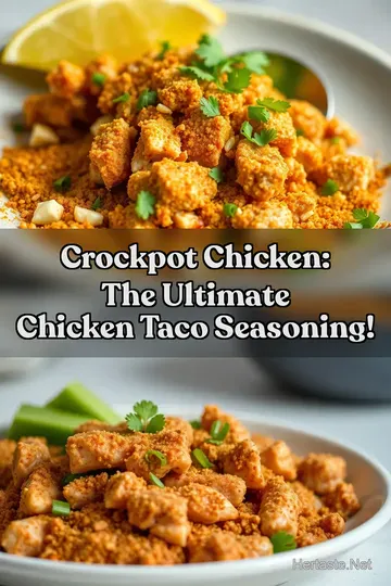 Crockpot Chicken: The Ultimate Chicken Taco Seasoning! : PIN FOR LATER Crockpot Chicken: The Ultimate Chicken Taco Seasoning!