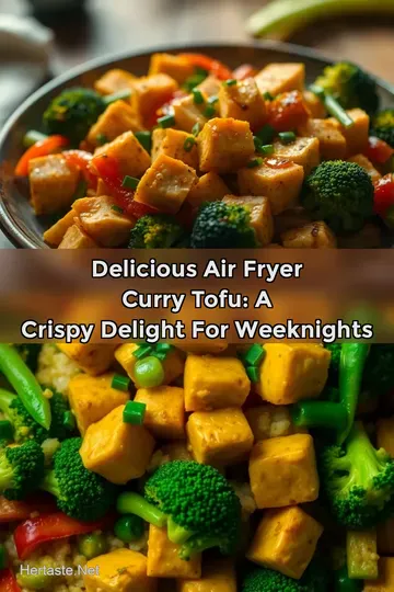 Delicious Air Fryer Curry Tofu: A Crispy Delight for Weeknights : PIN FOR LATER Delicious Air Fryer Curry Tofu: A Crispy Delight for Weeknights
