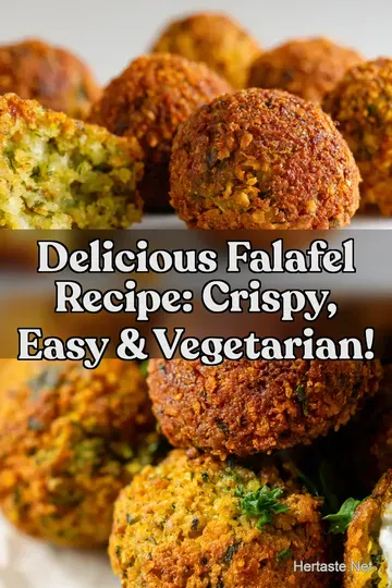Delicious Falafel Recipe: Crispy Easy & Vegetarian! : PIN FOR LATER Delicious Falafel Recipe: Crispy Easy & Vegetarian!