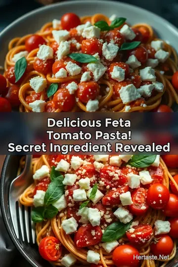 Delicious Feta Tomato Pasta! Secret Ingredient Revealed : PIN FOR LATER Delicious Feta Tomato Pasta! Secret Ingredient Revealed