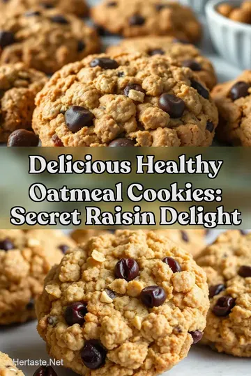 Delicious Healthy Oatmeal Cookies: Secret Raisin Delight : PIN FOR LATER Delicious Healthy Oatmeal Cookies: Secret Raisin Delight