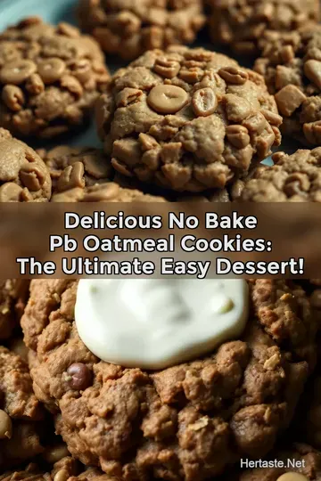 Delicious No Bake PB Oatmeal Cookies: The Ultimate Easy Dessert! : PIN FOR LATER Delicious No Bake PB Oatmeal Cookies: The Ultimate Easy Dessert!
