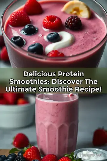 Delicious Protein Smoothies: Discover the Ultimate Smoothie Recipe! : PIN FOR LATER Delicious Protein Smoothies: Discover the Ultimate Smoothie Recipe!