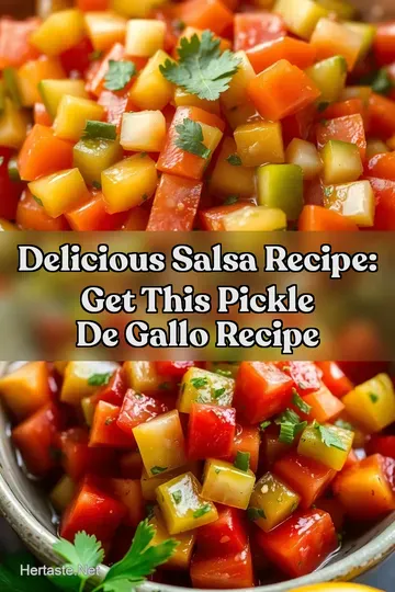 Delicious Salsa Recipe: Get this Pickle de Gallo Recipe : PIN FOR LATER Delicious Salsa Recipe: Get this Pickle de Gallo Recipe