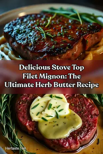 Delicious Stove Top Filet Mignon: The Ultimate Herb Butter Recipe : PIN FOR LATER Delicious Stove Top Filet Mignon: The Ultimate Herb Butter Recipe