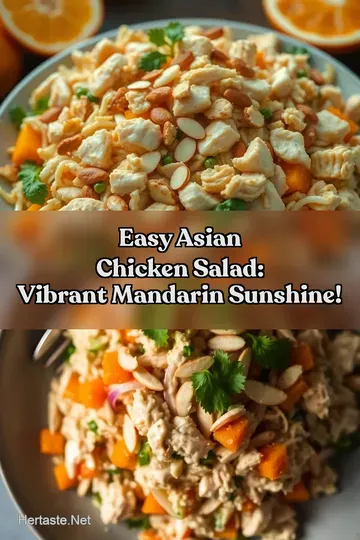 Easy Asian Chicken Salad: Vibrant Mandarin Sunshine! : PIN FOR LATER Easy Asian Chicken Salad: Vibrant Mandarin Sunshine!