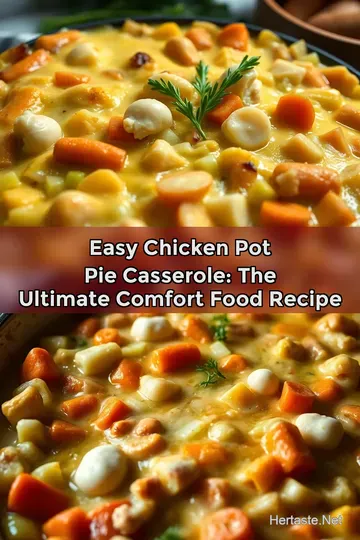 Easy Chicken Pot Pie Casserole: The Ultimate Comfort Food Recipe : PIN FOR LATER Easy Chicken Pot Pie Casserole: The Ultimate Comfort Food Recipe