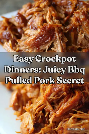 Easy Crockpot Dinners: Juicy BBQ Pulled Pork Secret