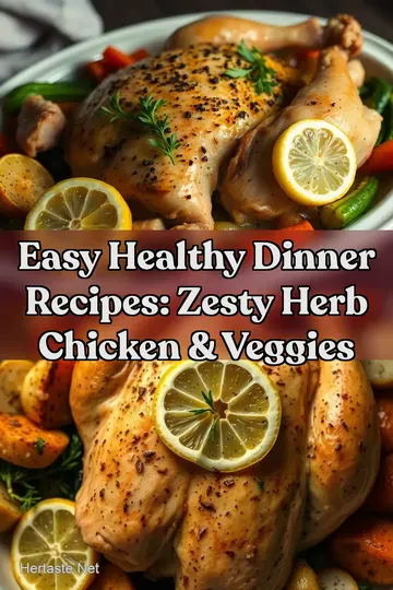 Easy Healthy Dinner Recipes: Zesty Herb Chicken & Veggies : PIN FOR LATER Easy Healthy Dinner Recipes: Zesty Herb Chicken & Veggies