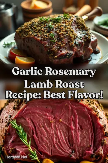 Garlic Rosemary Lamb Roast Recipe: Best Flavor! : PIN FOR LATER Garlic Rosemary Lamb Roast Recipe: Best Flavor!