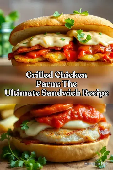 Grilled Chicken Parm: The Ultimate Sandwich Recipe : PIN FOR LATER Grilled Chicken Parm: The Ultimate Sandwich Recipe