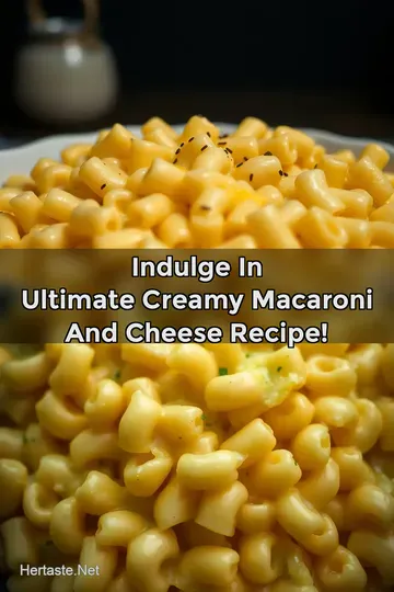 Indulge in Ultimate Creamy Macaroni and Cheese Recipe! : PIN FOR LATER Indulge in Ultimate Creamy Macaroni and Cheese Recipe!