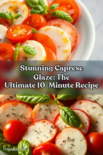 Stunning Caprese Glaze: The Ultimate 10-Minute Recipe : PIN FOR LATER Stunning Caprese Glaze: The Ultimate 10-Minute Recipe