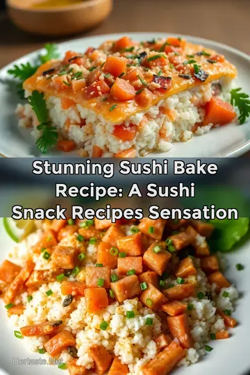 Stunning Sushi Bake Recipe: A Sushi Snack Recipes Sensation : PIN FOR LATER Stunning Sushi Bake Recipe: A Sushi Snack Recipes Sensation
