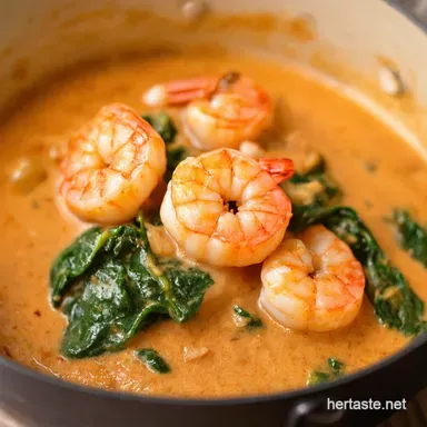 Creamy Garlic Shrimp with Spinach Ready in 10 My GoTo Recipe Card
